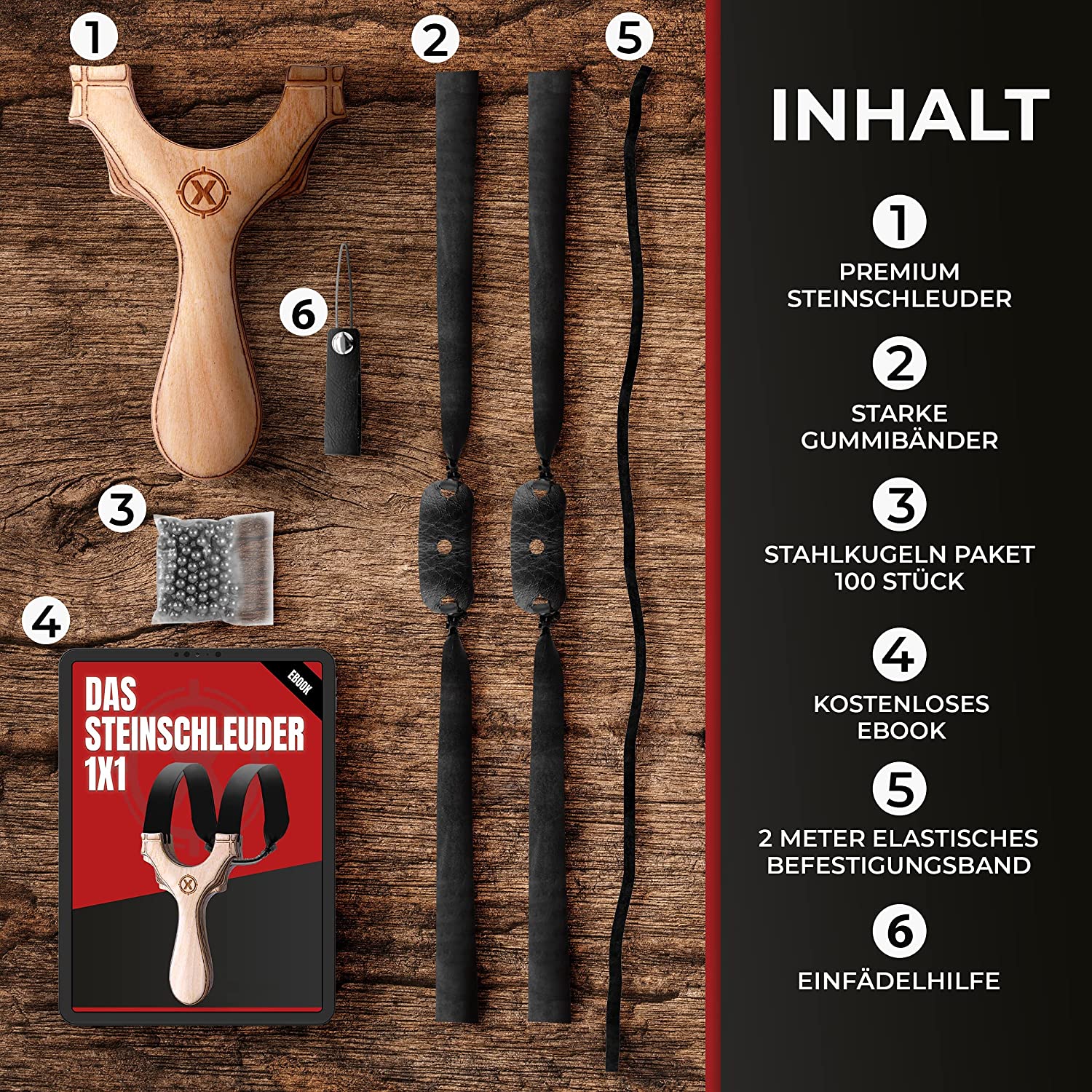 HITX Zwille Steinschleuder Profi für Jagd Slingshot Schleuder für