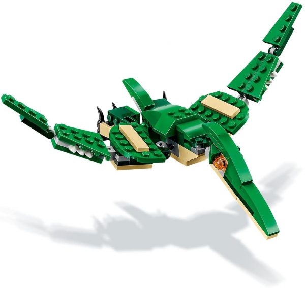 LEGO 31058 Creator Dinosaurier Spielzeug, 3in1 Modell mit T-Rex, Triceratops und Pterodactylus Figuren, Bausteine Set für Kinder ab 7 Jahren – Bild 7