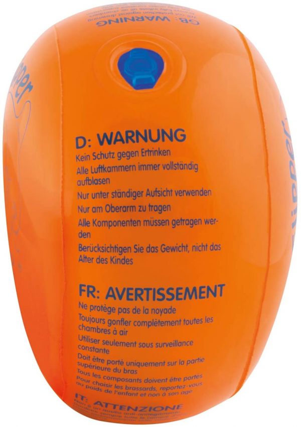 Flipper Swimsafe 77840117 - Schwimmflügel, für Kleinkinder ab 12 Monaten, mit unzerbrechlichem PE-Schaumkern, sichere Schwimmhilfe im Hallenbad, Freibad, im Pool, am Meer und See – Bild 8