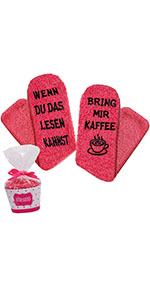 Geschenk für Frauen Flauschsocken