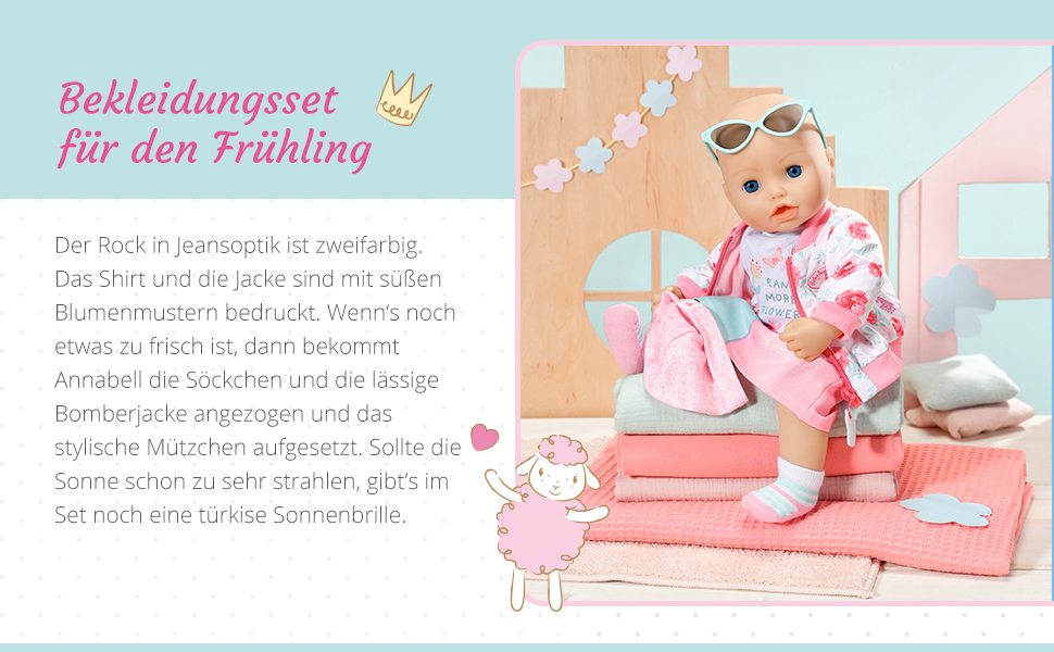 Baby Annabell Deluxe Frühling 43cm Zapf