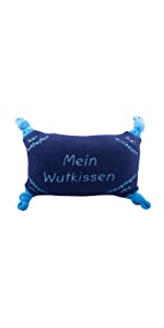 Wutkissen Dunkelblau