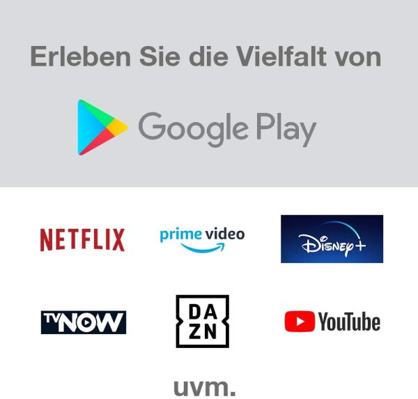 XH24AJ600V 24 Zoll Fernseher / Android TV (HD ready, HDR, Triple-Tuner, 12 Volt, Smart TV, Play Store, Google Assistant, Bluetooth) [Modelljahr 2021] – Bild 5