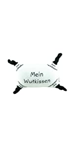 Wutkissen Schwarz Weiß