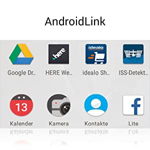 Xzent X-427: Integrierte AndroidLink Funktion, spiegelt Apps von Handys auf das Autoradio Display