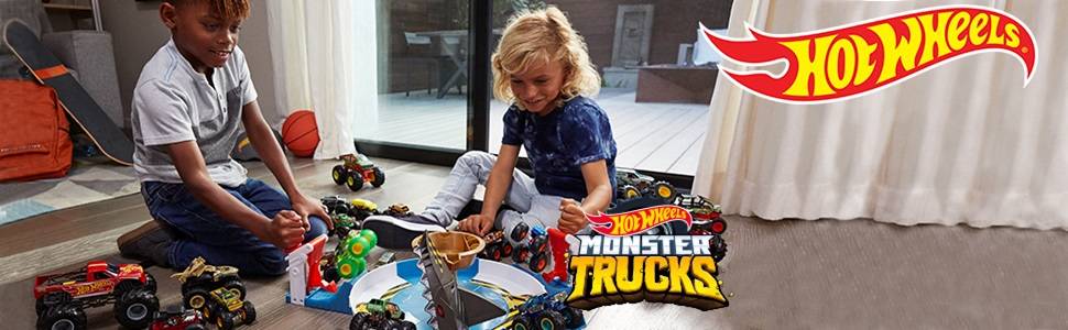 Hot Wheels Monster Trucks 1:64 Die-Cast Auto Fahrzeug Sortiment, Zufällige Auswahl