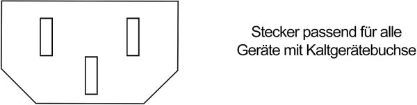 ® | Kaltgerätekabel 1,8m | Kaltgerätestecker auf Schutzkontakt gewinkelt | PC Netzkabel 3 Polig | Netzteil Kabel C13 für Computer Monitor Bildschirm Beamer | Stromkabel PC Kaltgeräte – Bild 4