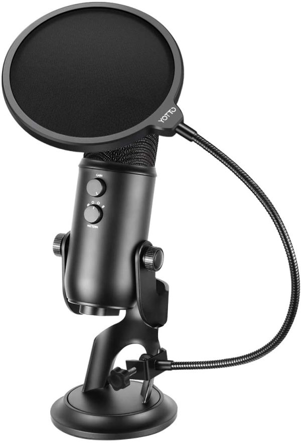 YOTTO Mikrofon Popschutz Mic Windschutz Schaum Windschutzscheibe Pop Filter für Blue Yeti, MXL, Audio Technica und andere Mikrofone – Bild 5