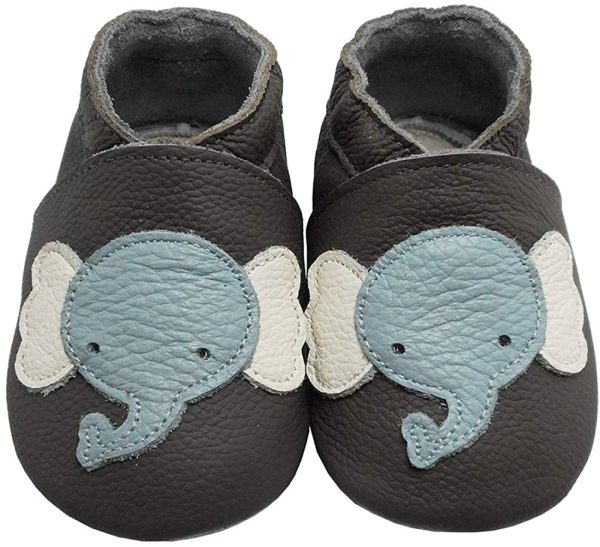 YIHAKIDS Weiche Krabbelschuhe Babyschuhe Lauflernschuhe Kleinkind Lederschuhe Hausschuhe Lernlaufschuhe – Bild 5