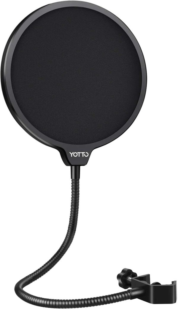 YOTTO Mikrofon Popschutz Mic Windschutz Schaum Windschutzscheibe Pop Filter für Blue Yeti, MXL, Audio Technica und andere Mikrofone – Bild 6