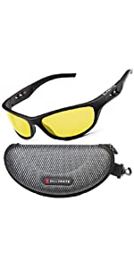 ZILLERATE Polarisierte Sport-Sonnenbrille, Gelb