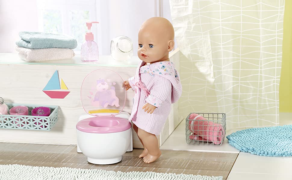 baby born; zapf creation; baby born bath; puppen toilette; puppen klo; puppen bad