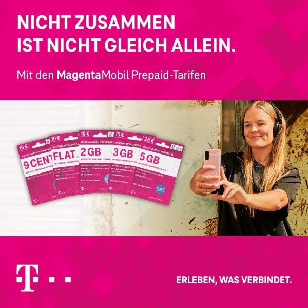 emporiaSIMPLICITY - einfach telefonieren ohne zusätzlichen Schnickschnack & Telekom MagentaMobil Prepaid Basic SIM-Karte ohne Vertragsbindung I 9 Ct pro Min und SMS in alle dt. Netze, EU-Roaming