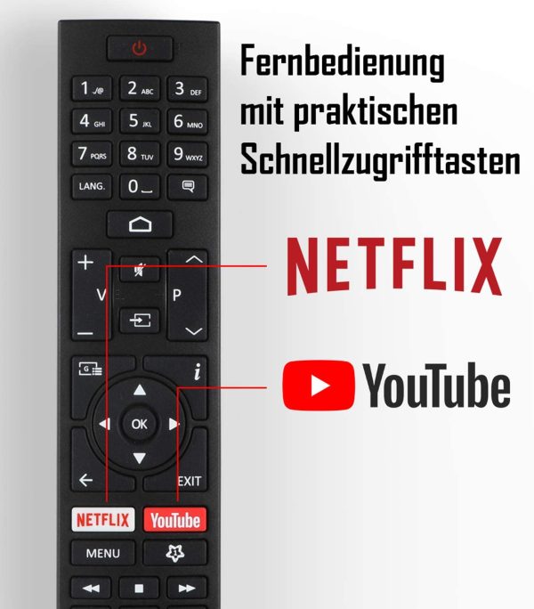 XH24AJ600V 24 Zoll Fernseher / Android TV (HD ready, HDR, Triple-Tuner, 12 Volt, Smart TV, Play Store, Google Assistant, Bluetooth) [Modelljahr 2021]