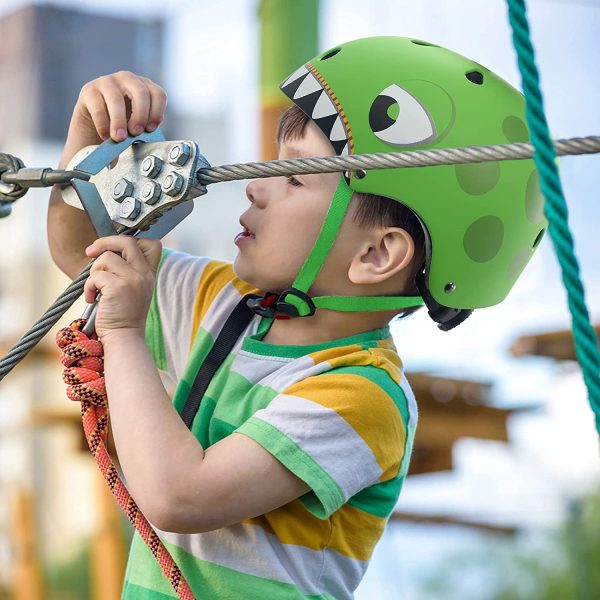 XIAPIA Kinderhelm 2-5 Jahre leicht Fahrradhelm Verstellbar Skaterhelm für Laufrad Motorrad, Kinder Cartoon 3D Form Multi Sport Sicherheit Sportartikel Jungen Mädchen – Bild 5