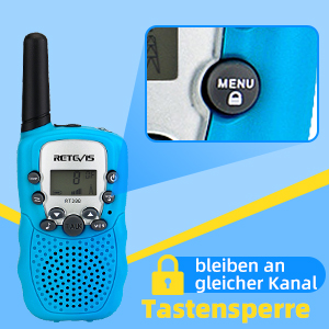 Walkie Talkie für Kinder Tastensperre