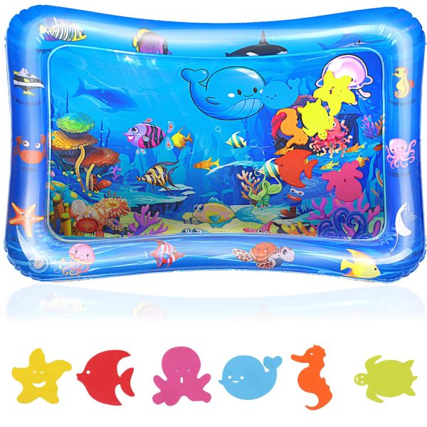 Wassermatte Baby - Reastar Aufblasbare Wassermatte Wasserspielmatte Sensorisches Spielzeug - perfektes Spielzeuggeschenk für Baby Sensorisches Entwicklung Ausbildung (65 x 50 cm) – Bild 3