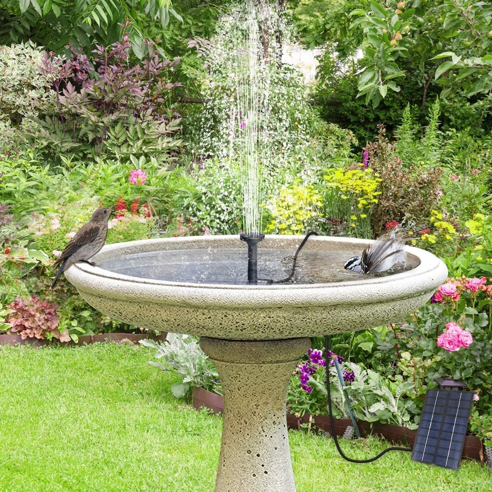 Solar Springbrunnen,Solar Teichpumpe Garten Wasserpumpe Solarpumpe mit