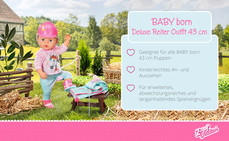 BABY born Deluxe Reiter Outfit 43 cm Zapf