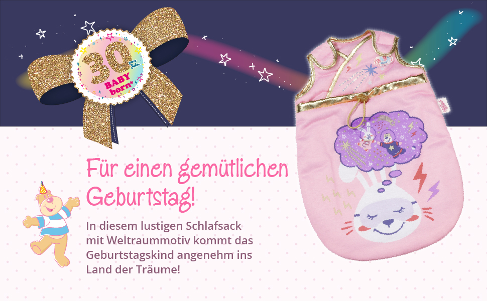 BABY born Happy Birthday Schlafsack