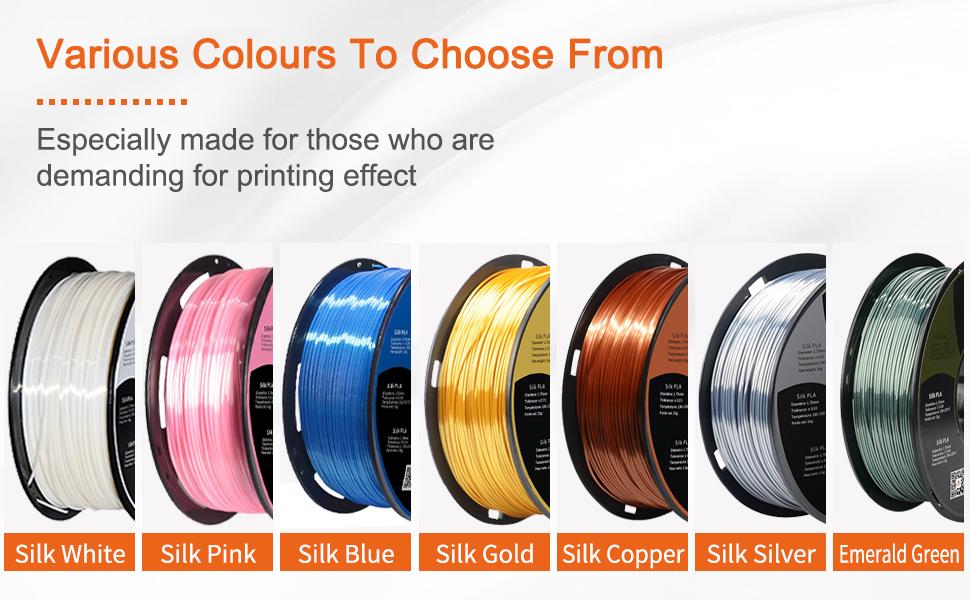 Silk PLA filament 1kg 