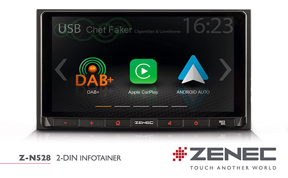 ZENEC Z-N528: 2 Din Autoradio mit Apple CarPlay und Google Android Auro