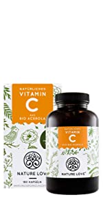 vitamin c nature love, nature love vitamin c, acerola vitamin c, vitamin c hochdosiert, bio acerola