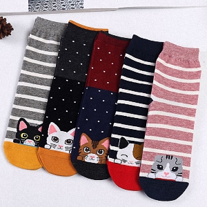 Allover Bedruckte Motiv Socken