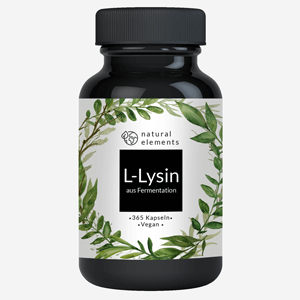 L-Lysin HCL - 365 Kapseln pro Dose - Aus pflanzlicher Fermentation (vegan)