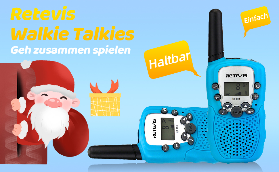 Retevis RT388 Walkie Talkie Kinder Geh zusammen spielen