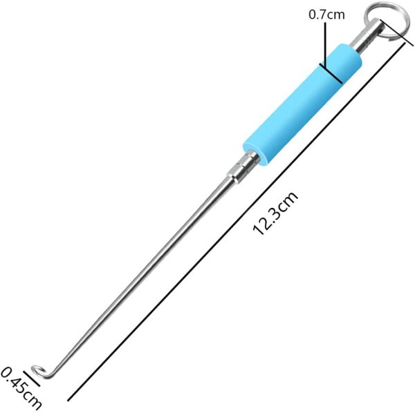 XHNFCU 2 Stück Edelstahl Angeln Aushaken Disgorger Tragbarer Angelhaken Entferner Aushaken Auszieher Angelzubehör