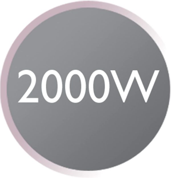 , 2000 Watt, kompaktes Design, Eco-Einstellung, Stylingd??se, schwarz – Bild 6