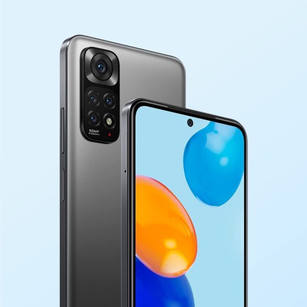 Xiaomi Redmi Note 11 Smartphone + Kopfhörer, 4+64GB ﻿Handy ohne Vertrag, 6.43??90Hz FHD+ Amoled Dotdisplay, Snapdragon 680 Mobiltelefon, 50MP AI Quad Kamera, 5000mAh, Graphite Gray, Amazon Exclusive – Bild 5