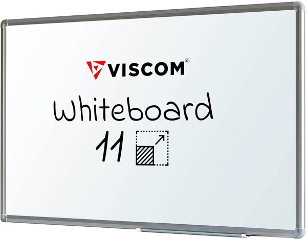 VISCOM Whiteboard magnetisch - 45 x 60 cm - Magnettafel in 11 Größen - Magnetwand kratzfest & beschreibbar - mit Aluminium-Rahmen - für Hoch- und Querformat – Bild 6