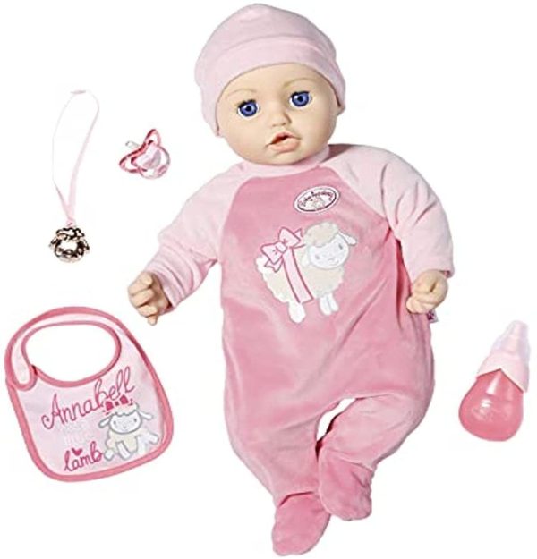 Zapf Creation 706299 Baby Annabell Annabell 43 cm - weiche Puppe mit 8 lebensechten Sound- und Bewegungsfunktionen und viel Zubehör – Bild 2