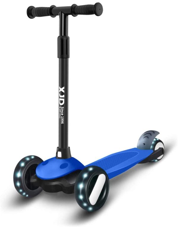 XJD Kinderroller Kinderscooter für 2-8 Jahre Kinder Scooter 3 LED Rädern Kickboard Sperrbare Richtung Kinder Roller Verstellbare Lenkerhöhe Leicht Belastbarkeit bis 50 kg – Bild 2