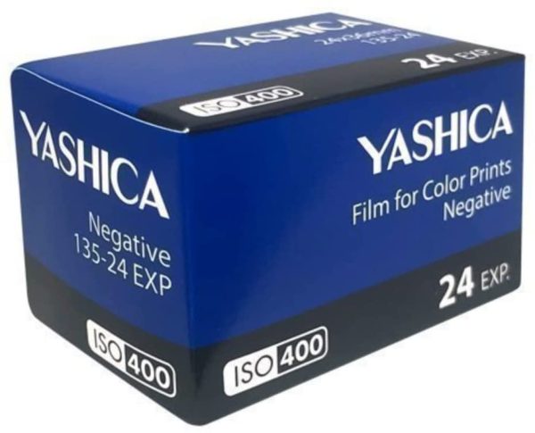 Yashica MF-1 blau Snapshot 35 mm Kleinbild Kamera-Set (mit eingelegtem Film  Batterie) – Bild 3