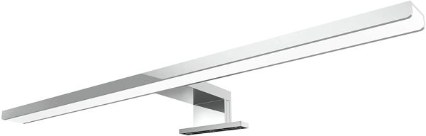 LED Spiegelleuchte LEVA 2-in-1 Aufbauleuchte oder Klemmleuchte 50cm in chrom, 8W IP44, neutralweiß 4500K - für Möbel, Spiegel und Bad – Bild 5