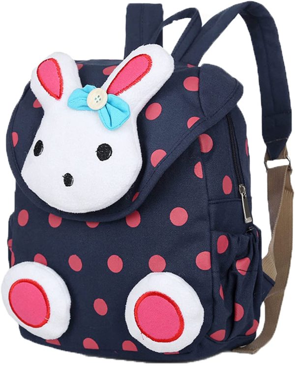 Xinyanmy Süße Kaninchen Babyrucksack Kinderrucksack für Baby Mädchen Kleinkinder 1-3 Jahre im Kindergarten – Bild 7