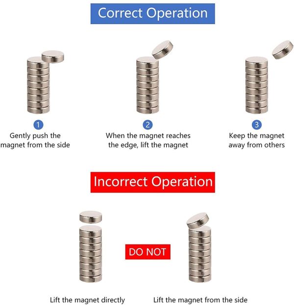 Yizhet 50 Stück Magnete Ultra Magnet Supermagnete Haushaltsmagnete 8x3 mm Mini Magnet für Magnettafel, Whiteboard, Tafel, Pinnwand, Kühlschrank u.v.m. (8 x 3 mm) – Bild 6