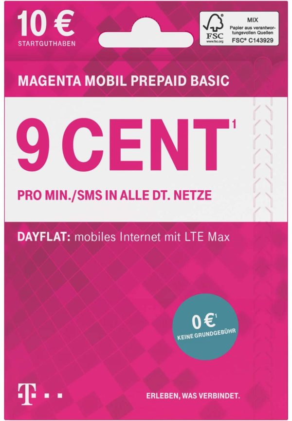 emporiaSIMPLICITY - einfach telefonieren ohne zusätzlichen Schnickschnack & Telekom MagentaMobil Prepaid Basic SIM-Karte ohne Vertragsbindung I 9 Ct pro Min und SMS in alle dt. Netze, EU-Roaming – Bild 5