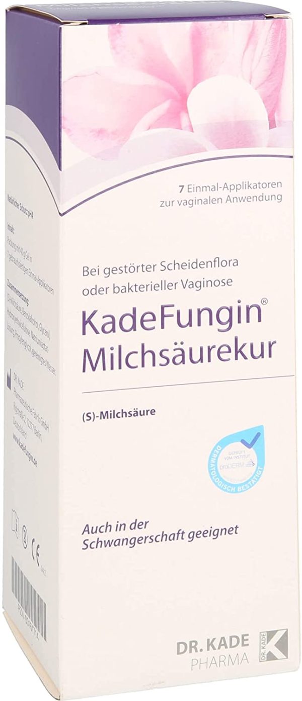 KadeFungin Milchsäurekur mit Milchsäure: Die Regenerations-Kur, 7 Einmal-Applikatoren zur vaginalen Anwendung – Bild 5