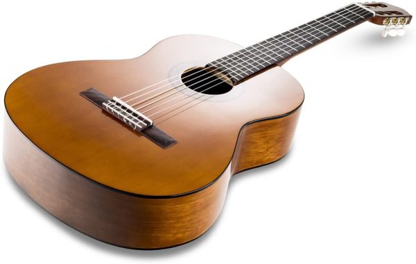 Yamaha C40II Konzertgitarre natur ??Hochwertige Akustikgitarre für Einsteiger & RockJam aframe Gitarrenständer für alle Gitarren Akustikgitarrenständer E-Gitarre Ständer Bassgitarrenständer – Bild 5