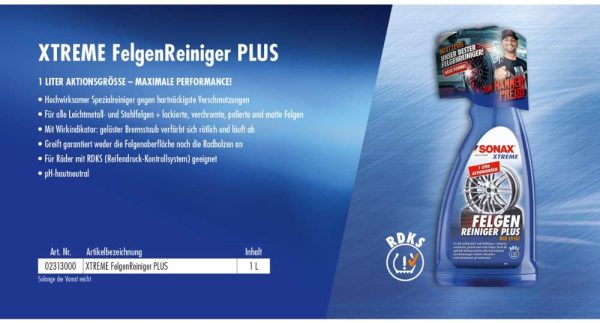 XTREME Felgenreiniger PLUS (1 Liter) effiziente und säurefreie Reinigung aller Leichtmetall- und Stahlfelgen sowie lackierte, verchromte und polierte Felgen | Art-Nr. 02313000 – Bild 7