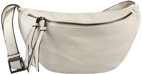 XXL Tasche Bauchtasche Hüfttasche Crossbody Schultertasche Umhängetasche Kunstleder Gürteltasche Crossover Slingntasche Unisex Bag (Beige 37x18x5 cm) – Bild 2