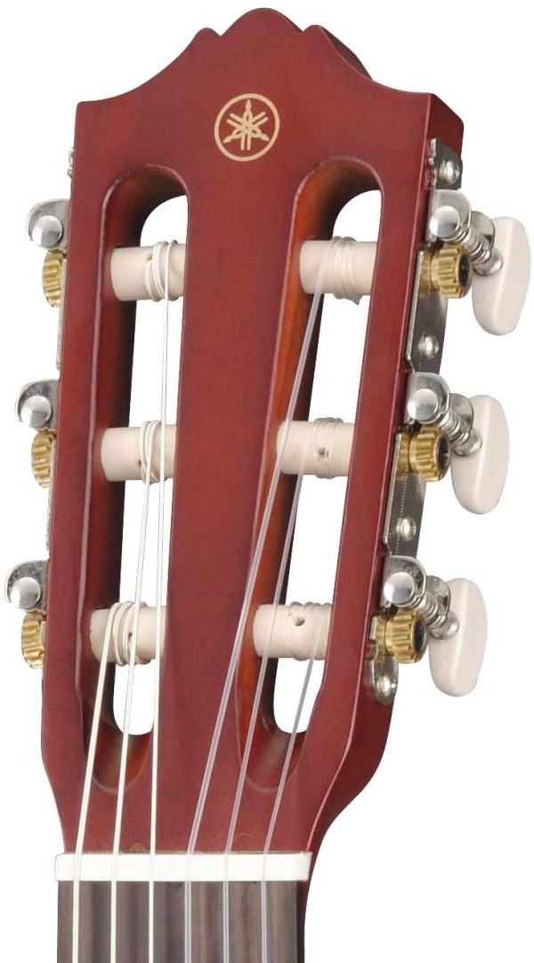 Yamaha Acoustic Guitalele, GL1 - Ein Hybrid aus Gitarre und Ukulele (70 cm) mit 6 Saiten (3 Nylon / 3 Metall umsponnen als Nylonsaitensatz bekannt) und passender Yamaha Gig Bag - Persimmon Brown