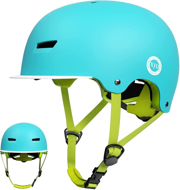 XJD Kinder Jugend Fahrradhelm 2.0 Skaterhelm Kinderhelm für Multisport Skateboard Bergsteigen Scooter Fahrrad 3-13 Alt – Bild 2