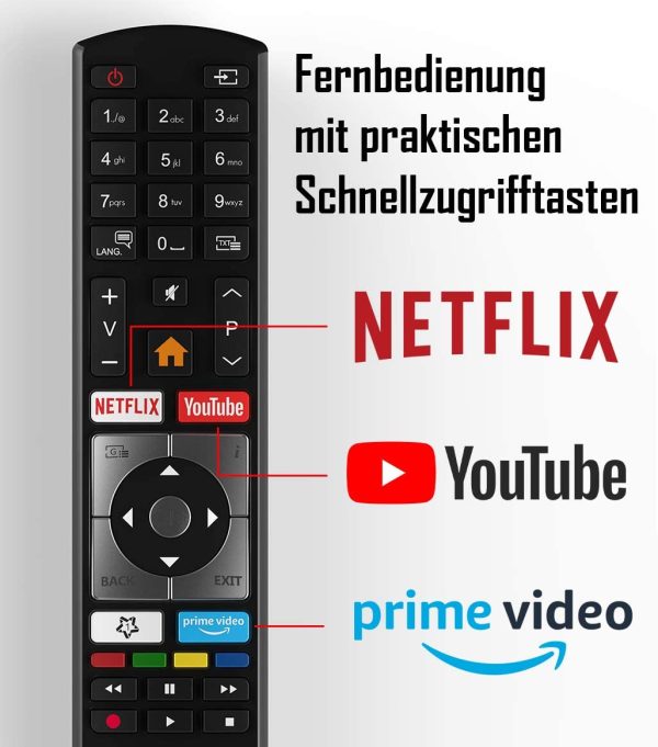 XF43J511 43 Zoll Fernseher (Smart TV, Prime Video / Netflix / YouTube, Full HD, Works with Alexa, Triple-Tuner) [Modelljahr 2021] – Bild 2