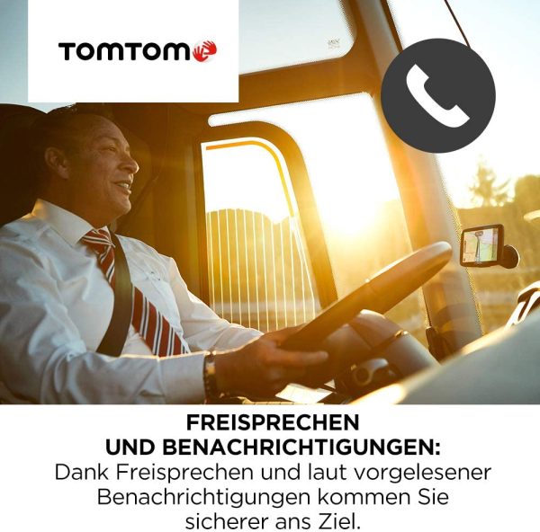 TomTom LKW Navigationsgerät GO Professional 520 (5 Zoll, Sonderziele und Routen für LKW, Stauvermeidung dank TomTom Traffic, Karten-Updates Europa, Updates über Wi-Fi, hochwertige Halterung) – Bild 8