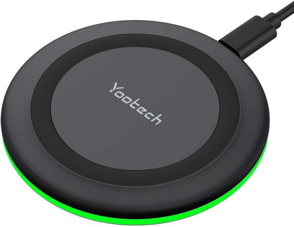 yootech Wireless Charger, Schnelle kabellose Ladestation f??r iPhone 13/13 Pro/13 ProMax/13 Mini/12/12 ProMax/12 Pro/11/11 Pro/11 ProMax/XS MAX/XR/X, Samsung Galaxy S21/S20/S10/Note10/S8, AirPods Pro – Bild 4